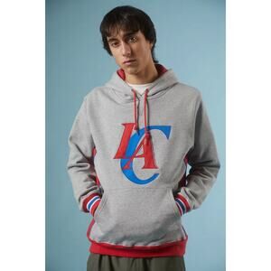 New Mitchell & Ness Los Angeles Clippers Premium Fleece Hoodie Sweatshirt $125 M